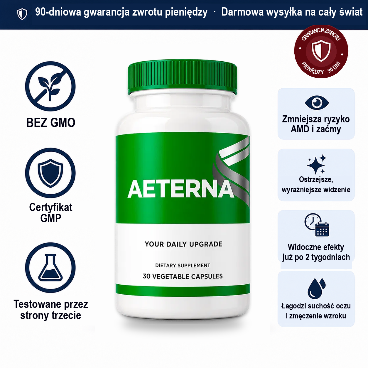 Aeterna – Zaawansowana Formuła 15-in-1 na Wzrok